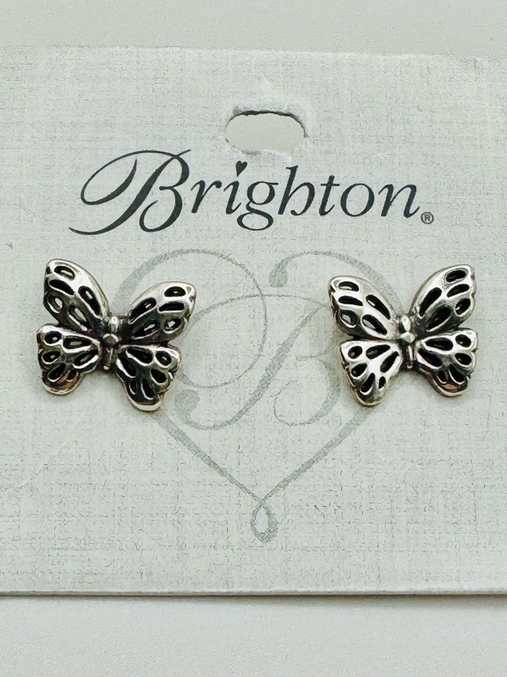BRIGHTON SECRET GARDEN BUTTERFLY MINI-POST EARRING NWT